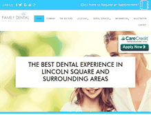 Tablet Screenshot of familydentaloflincoln.com